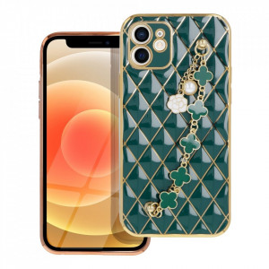 Гръб с метална верижка Trend - iPhone 12 зелен - Img 1