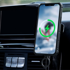 Гръб с подвижно покритие за камерата и ринг държач NILLKIN CamShield Armor Pro MagSafe - iPhone 14 Plus син - Img 10