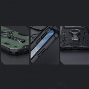 Гръб с подвижно покритие за камерата и ринг държач NILLKIN CamShield Armor Pro - iPhone 14 Plus черен - Img 15