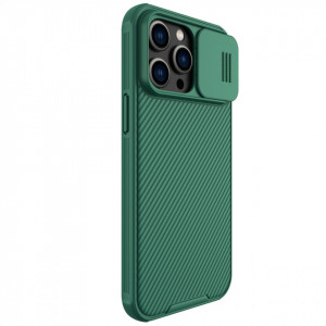 Гръб с подвижно покритие за камерата NILLKIN CamShield Pro - iPhone 14 Pro Max тъмнозелен - Img 4
