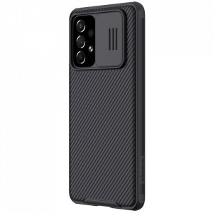 Гръб с подвижно покритие за камерата NILLKIN CamShield Pro - Samsung Galaxy A73 5G черен - Img 3