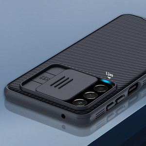 Гръб с подвижно покритие за камерата NILLKIN CamShield Pro - Samsung Galaxy A73 5G син - Img 11