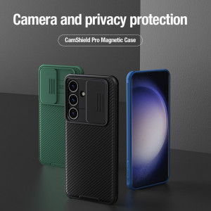 Гръб с подвижно покритие за камерата NILLKIN CamShield Pro - Samsung Galaxy S24 зелен - Img 7