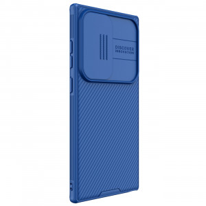 Гръб с подвижно покритие за камерата NILLKIN CamShield Pro - Samsung Galaxy S24 Ultra син - Img 2
