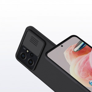 Гръб с подвижно покритие за камерата NILLKIN CamShield - Xiaomi Redmi Note 12 / Poco X5 черен - Img 11