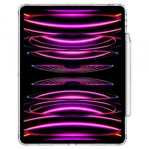 Гръб с подсилени ръбове и място за стилус SPIGEN Airskin Hybrid S - iPad Pro 12.9" (5th gen 2021) / Pro 12.9" (6th gen 2022) Crystal Clear - Img 3