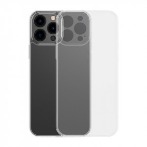 Гръб BASEUS Frosted Glass - iPhone 13 Pro Max прозрачен - Img 1