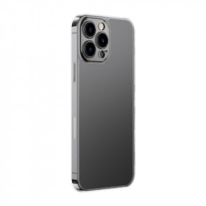 Гръб BASEUS Frosted Glass - iPhone 13 Pro Max прозрачен - Img 3