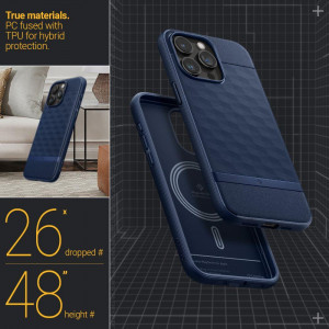 Гръб CASEOLOGY Parallax MagSafe - iPhone 15 Pro Max Midnight Blue - Img 14