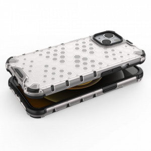 Гръб Honeycomb Armor със силиконов бъмпер - iPhone 13 червен - Img 5