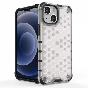 Гръб Honeycomb Armor със силиконов бъмпер - iPhone 13 mini син - Img 3