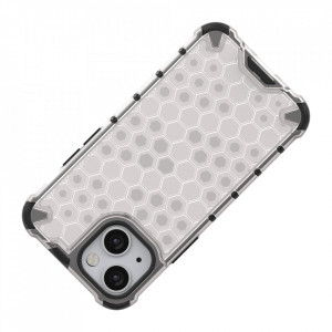 Гръб Honeycomb Armor със силиконов бъмпер - iPhone 13 mini син - Img 7