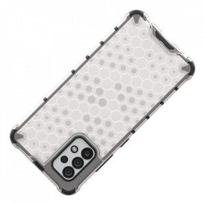 Гръб Honeycomb Armor със силиконов бъмпер - Samsung Galaxy A03s син - Img 9