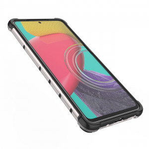 Гръб Honeycomb Armor със силиконов бъмпер - Samsung Galaxy M53 прозрачен - Img 9