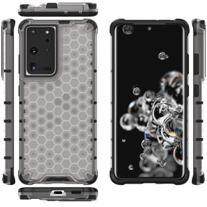 Гръб Honeycomb Armor със силиконов бъмпер - Samsung Galaxy S22 Ultra прозрачен - Img 12