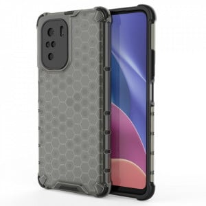 Гръб Honeycomb Armor със силиконов бъмпер - Xiaomi Mi 11i / Mi 11X / Poco F3 / Redmi K40 / K40 Pro / K40 Pro Plus черен - Img 1
