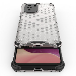 Гръб Honeycomb Armor със силиконов бъмпер - Xiaomi Mi 11i / Mi 11X / Poco F3 / Redmi K40 / K40 Pro / K40 Pro Plus червен - Img 12