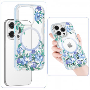 Гръб KINGXBAR Flora MagSafe - iPhone 14 Plus орхидея - Img 7