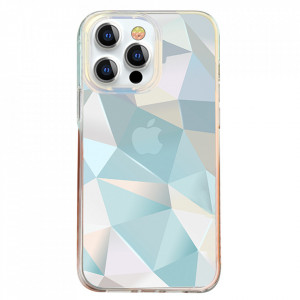 Гръб KINGXBAR Streamer - iPhone 13 Pro (триъгълник) син - Img 3
