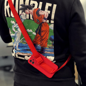 Гръб Rope с каишка - Samsung Galaxy S22 Ultra розов - Img 16