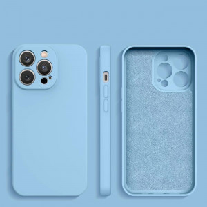 Гръб Silicone - iPhone 14 Plus светлолилав - Img 2