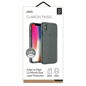 Гръб UNIQ Clarion Tinsel - iPhone XS Max опушено черен - Img 2