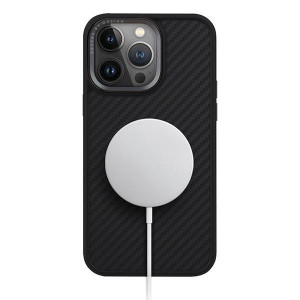 Гръб UNIQ Keva MagClick - iPhone 15 Pro Max черен карбон - Img 2