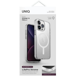 Гръб UNIQ LifePro Xtreme - iPhone 15 Pro frost clear - Img 6