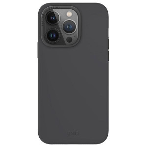 Гръб UNIQ Lino Hue Magclick - iPhone 15 Pro charcoal gray - Img 2