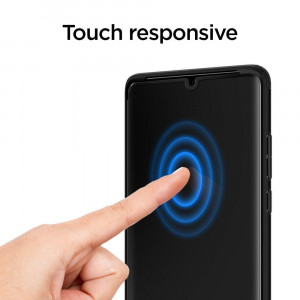 Закален стъклен протектор SPIGEN TR Slim - Huawei P30 Pro с черна рамка - Img 11