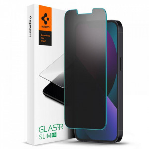 Закален стъклен протектор SPIGEN TR Slim - iPhone 13 / 13 Pro / 14 PRIVACY - Img 1