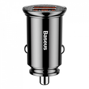 Зарядно за кола BASEUS Circular 30W 2x USB Type A QC 3.0 SCP AFC (CCALL-YD01) черно - Img 6