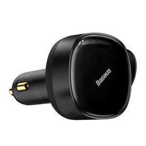 Зарядно за кола BASEUS Enjoyment 2в1 33W 2x USB Type C черно - Img 3