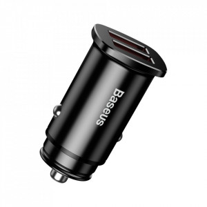 Зарядно за кола BASEUS Square 30W Universal Smart 2x USB Type A QC 3.0 SCP AF (CCALL-DS01) черно - Img 3