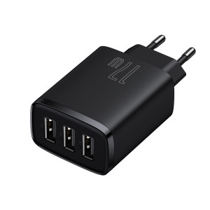 Зарядно за стена BASEUS 17W 3x USB Type A (CCXJ020101) черно - Img 2