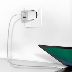 Зарядно за стена BASEUS GaN2 Lite 65W USB Type A / USB Type C PD QC3.0 (CCGAN2L-B02) бяло - Img 11