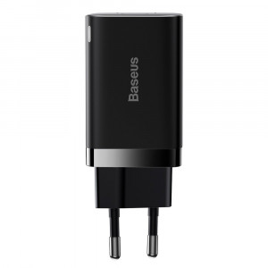 Зарядно за стена BASEUS Super Pro 30W USB Type A / USB Type C PD QC (CCSUPP-E01) черно - Img 2
