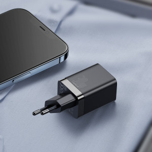 Зарядно за стена BASEUS Super Pro 30W USB Type A / USB Type C PD QC (CCSUPP-E01) черно - Img 12