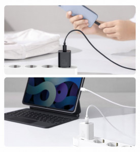 Зарядно за стена BASEUS Super Si 1C 20W USB Type C PD (CCSUP-B02) бяло - Img 17