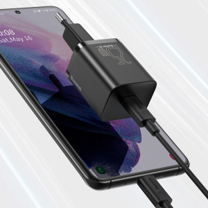 Зарядно за стена BASEUS Super Si 1C 25W USB Type C PD QC (CCSP020102) бяло - Img 16