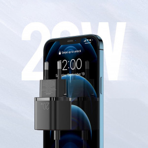 Зарядно за стена JOYROOM 20W USB Type C PD QC3.0 AFC (L-P202) черно - Img 2