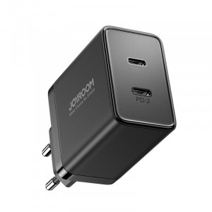 Зарядно за стена JOYROOM JR-TCF09 40W 2x USB Type C черно - Img 1