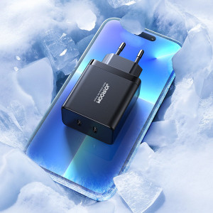 Зарядно за стена JOYROOM JR-TCF09 40W 2x USB Type C черно - Img 11