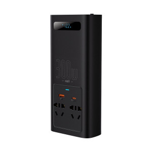 Инвертор за кола BASEUS IGBT 300W 220V (CN / EU стандарт) (CGNB010101) черен - Img 1