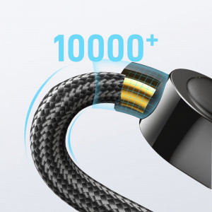 Кабел за зареждане и данни с дисплей и оплетка JOYROOM USB Type C към Lightning 20W 1.2m черен (S-CL020A4) - Img 6