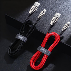 Кабел за зареждане и данни с оплетка JOYROOM Sharp с бързо зареждане USB Type A към Lightning с бързо зареждане 3A 1.2m черен (S-M411) - Img 6