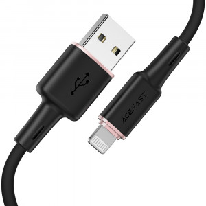 Кабел за зареждане и данни ACEFAST MFi USB Type A към Lightning 1.2m 2.4A черен (C2-02 черен) - Img 9