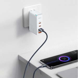 Кабел за зареждане и данни BASEUS Crystal Shine USB Type A към USB Type C с бързо зареждане 100W 2m черен (CAJY000501) - Img 11