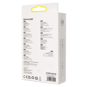Кабел за зареждане и данни BASEUS Glimmer USB Type C към Lightning с бързо зареждане 480Mb/s 2.4A 2m черен - Img 20
