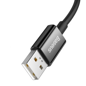 Кабел за зареждане и данни BASEUS Superior SUPERVOOC USB Type A към USB Type C 65W 2m черен - Img 4